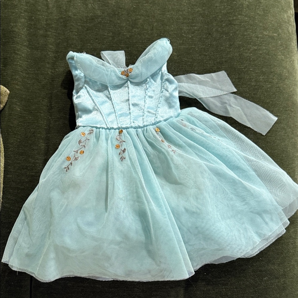 American Girl Just Like You Light Blue Recital Embroidered Doll Dress 2006
